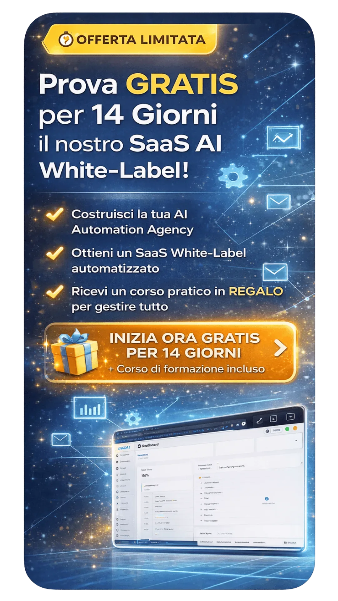 Piattaforma SaaS White Label AI · GoHighLevel integrato da Mattia Calastri