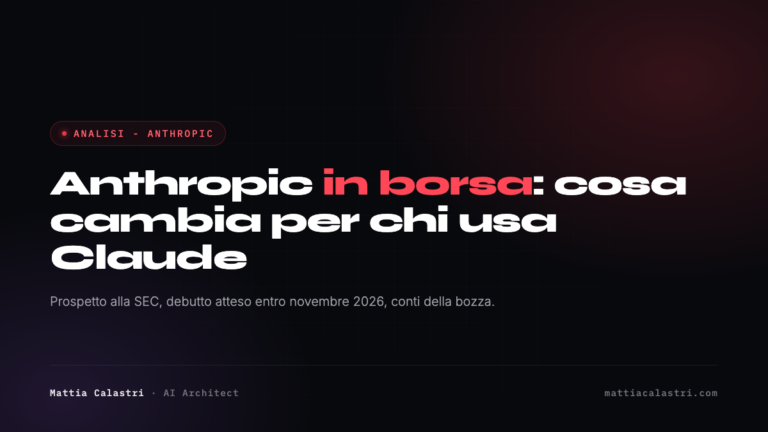 Quotazione in borsa di Anthropic: cosa si sa e cosa cambia per chi usa Claude